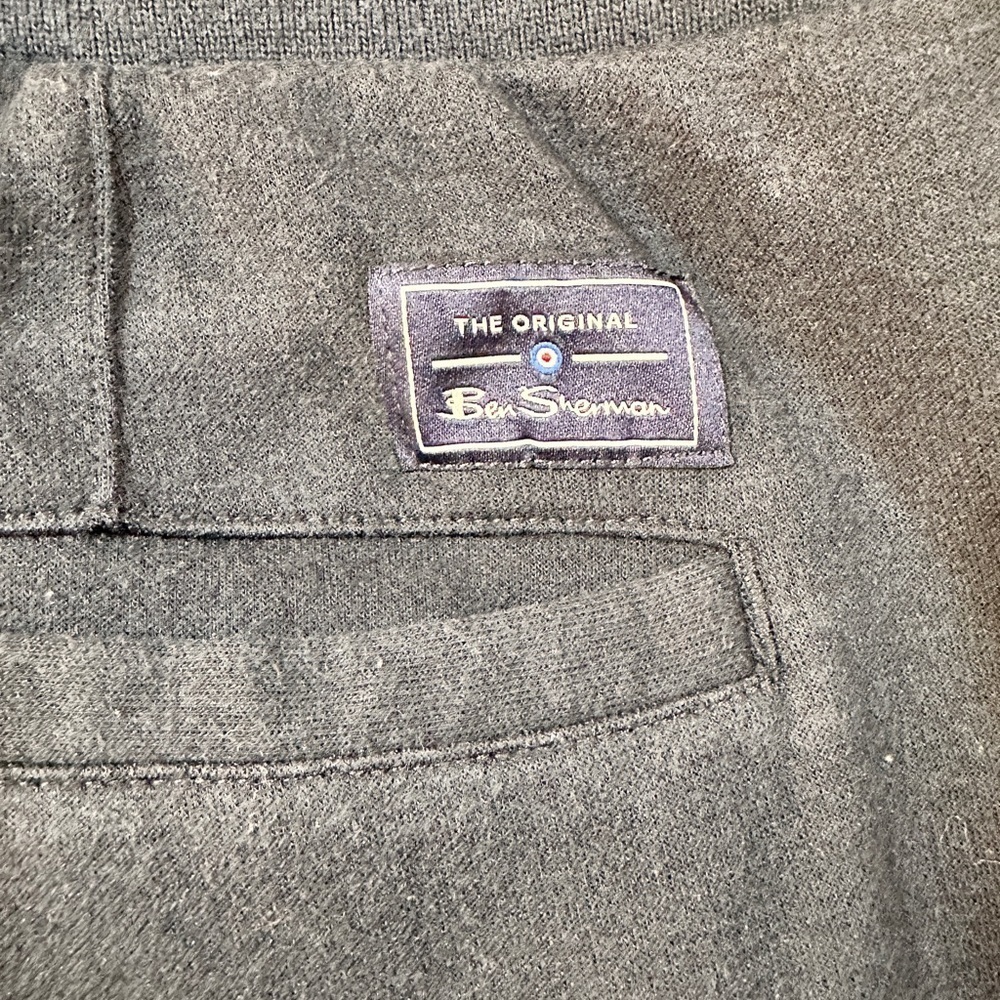 Ben Sherman Drawcord Navy Jogger Pant - Picture 4 of 6